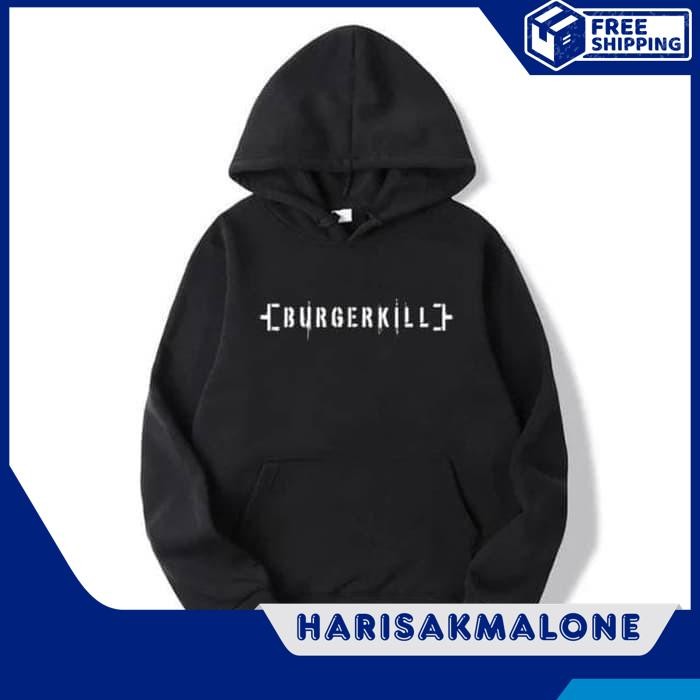 DISKON GEDE JAKET HOODIE SWEATER DISTRO BURGERKILL BURGER KILL POLOS CUSTOM INDONESIA PRIA WANITA KE