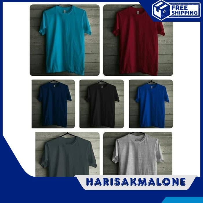 BEST SELLER XXXXXL 5XL BIG SIZE JUMBO KAOS POLOS CUSTOM COMBED 30S DISTRO BAJU SABLON PRIA WANITA IN