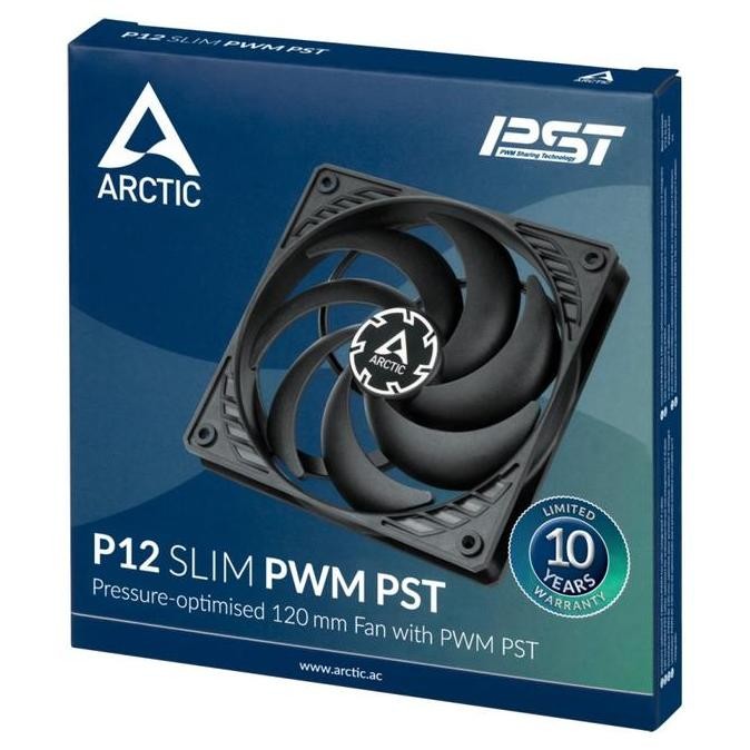 ARCTIC P12 SLIM PWM PST 120mm FAN - SINGLE FAN
