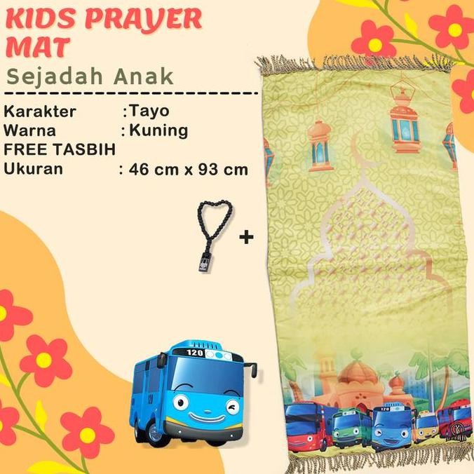 BEST SELLER SAJADAH ANAK KARAKTER TAYO/SAJADAH TERBARU/SAJADAH ANAK 
