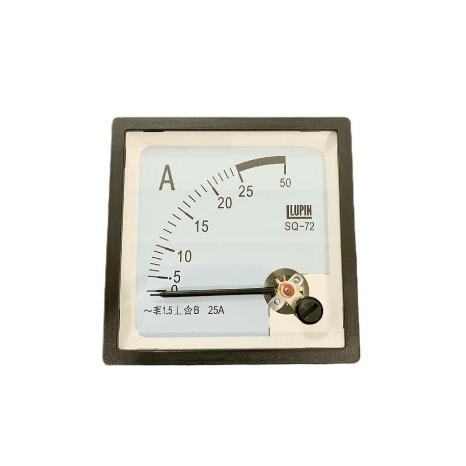 AMPERE METER DIRECT 25A 72x72 LUPIN