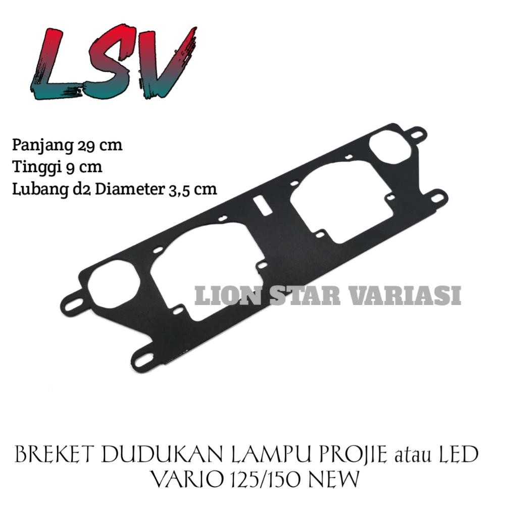 New - Bracket Breket Dudukan Lampu Projie Biled 2,5 inch HID Vario 160 Vario 125/150 New Vario 160 N