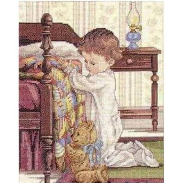 JUAL paket kristik cross stitch anak berdoa