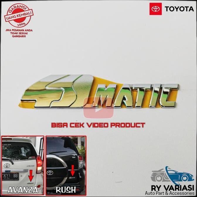BEST SELLER EMBLEM 4MATIC ORIGINAL TOYOTA AVANZA TULISAN 4MATIC BAGASI BELAKANG 
