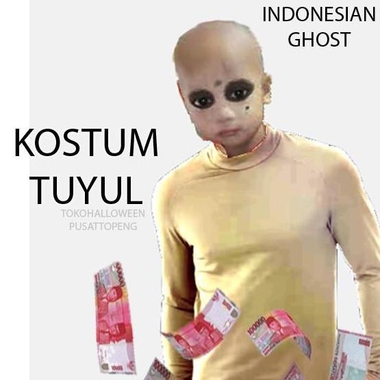 kostum tuyul lucu hantu indonesia