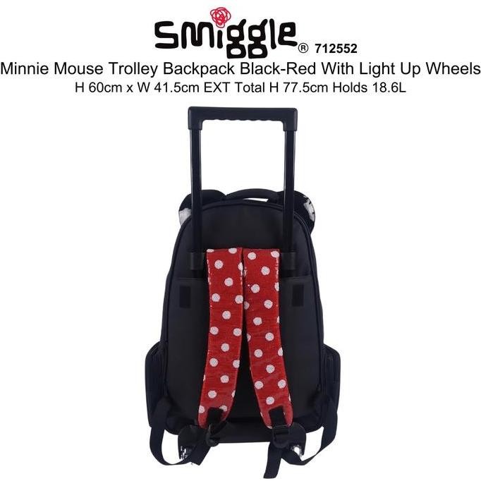 Smiggle Backpack Trolley SD Unicorn Tas Troli Dorong mini minecraft