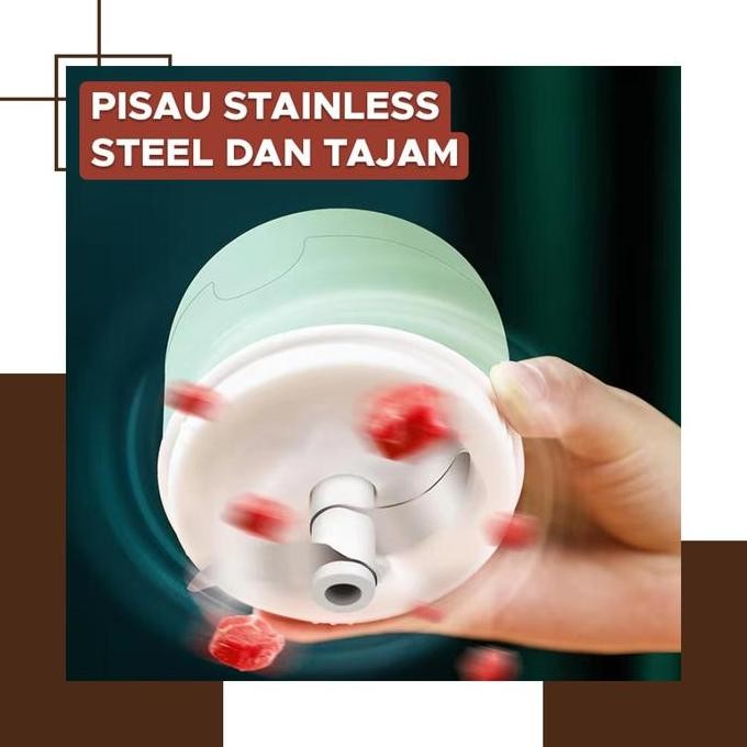 Goto Lucy Harper Mini Chopper Blender Portable Penggiling Bumbu Dapur