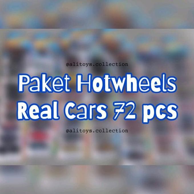 Paket Grosir 1 dus Hotwheels Hot wheels real car isi 72 pcs cocok untuk dijual kembali