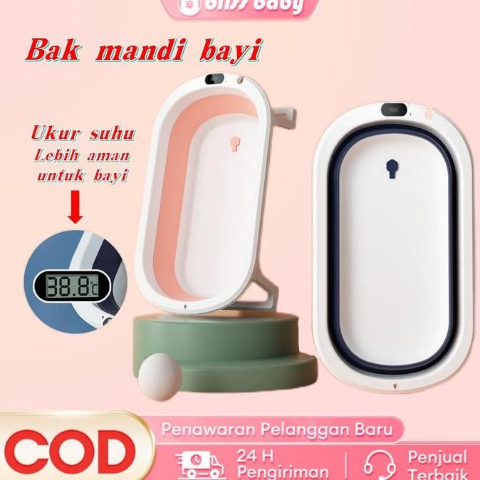 Premium [Ready stock] Bak mandi bayi / lipat Bak mandi lipat Tempat mandi Bak bayi mandi lipat Bak l