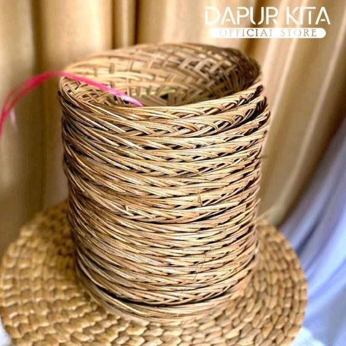 (20pcs) piring lidi murah/ piring lidi hajatan/ piring lidi kuat/ piring rotan lidi ISW