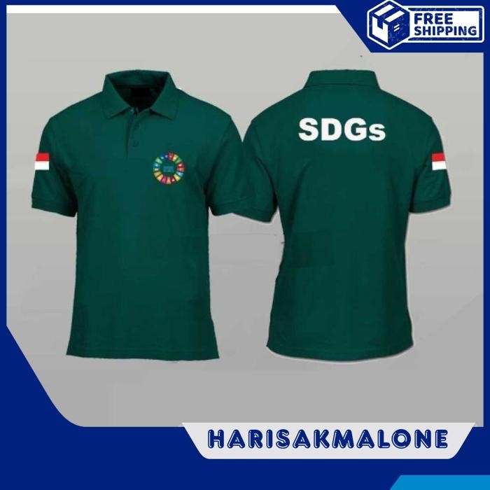 TERBARU KAOS POLO SHIRT TSHIRT BAJU KERAH DISTRO KEMENTERIAN NAMA DESA SDGS POLOS CUSTOM INDONESIA P