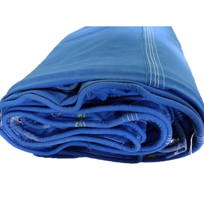 Premium TERPAL TRUK KANVAS KANVAS BIRU 4 x 7(LUBANG TALI & RING D) Promo