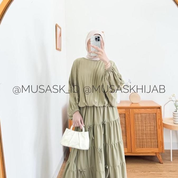ATASAN PLISKET OVERSIZED / ATASAN PLISKET BATWING / BAJU PLISKET OVERSIZED / A07