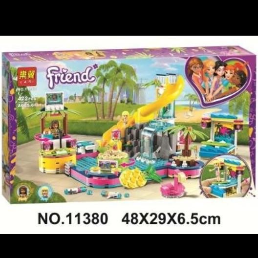 Brick Bela Lari 11380 Andrea'S Pool Party 472Pcs Mainan Building Block Best Quality