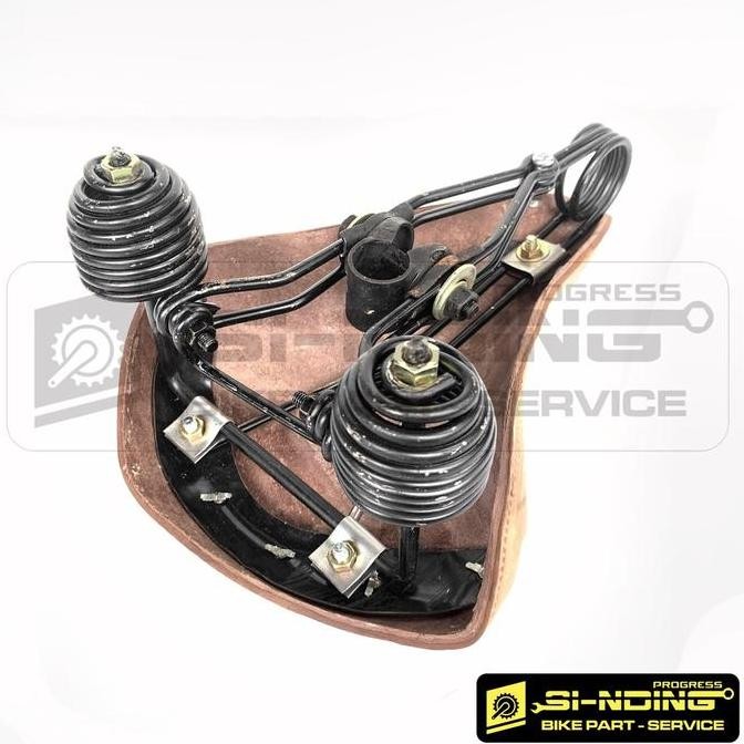 Sedel Sadel Per Gandul Gelung Jok Sepeda Onthel Brooks Kulit Coklat