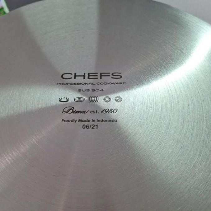 Sauce Pan Stainless Sus 304 Bima Chef Sauce Pan 3 Ply Professional