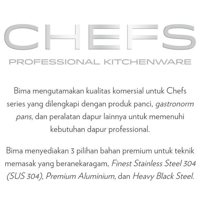 Bima Chefs Shallow Sauce Pan Sus 304 16Cm 18Cm Bp1900716 Bp1900718