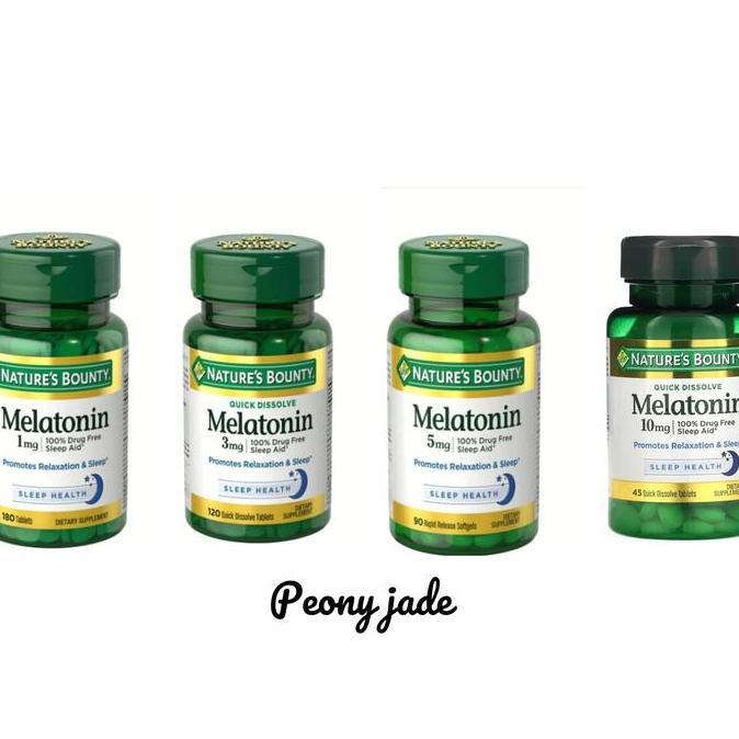 Nature'S Bounty Melatonin 1Mg 3Mg 5Mg 10Mg _Peoni