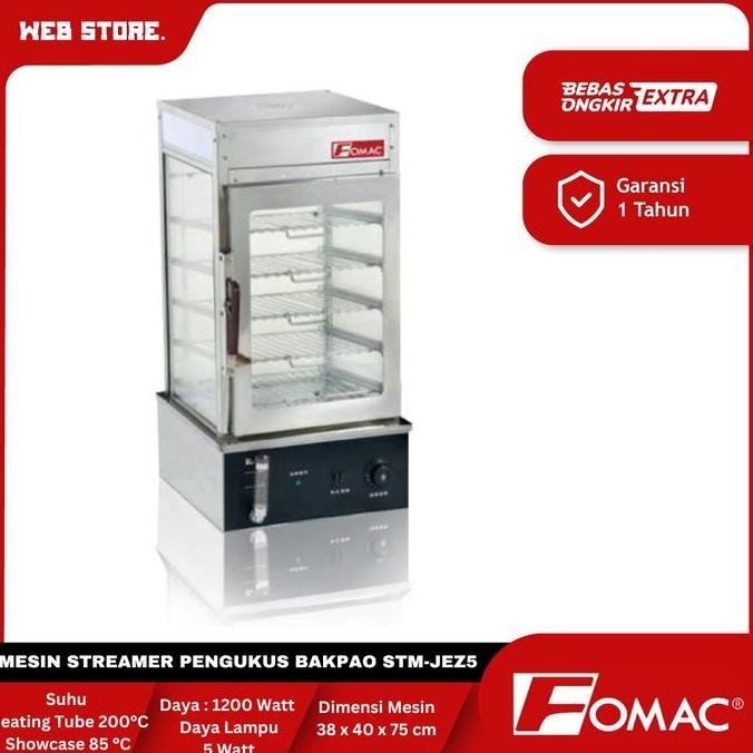 BELLYARD Mesin Streamer Pengukus Bakpau Stainles Steel / Buns Food Steamer STM-JEZ5 FOMAC