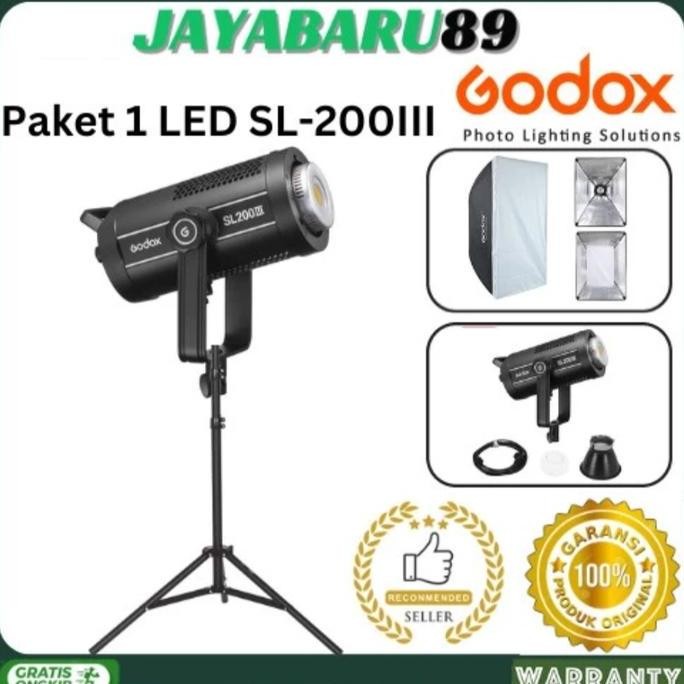 TERBARU - GODOX SL200III,GODOX SL-200III,GODOX SL 200III,GODOX SL200 III LAMPU LED LIGHTING STUDIO