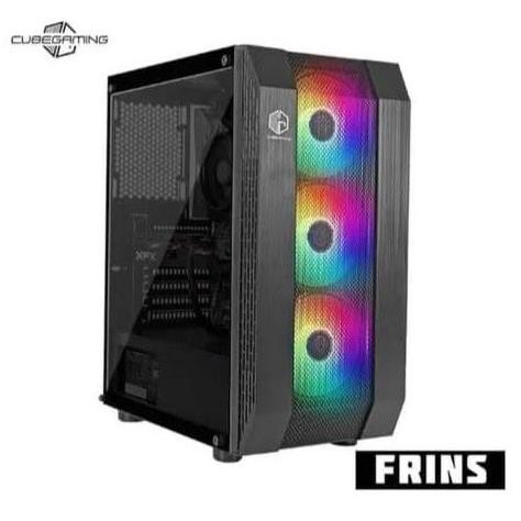 NEW CASING PC GAMING CUBE GAMING FRINS - White