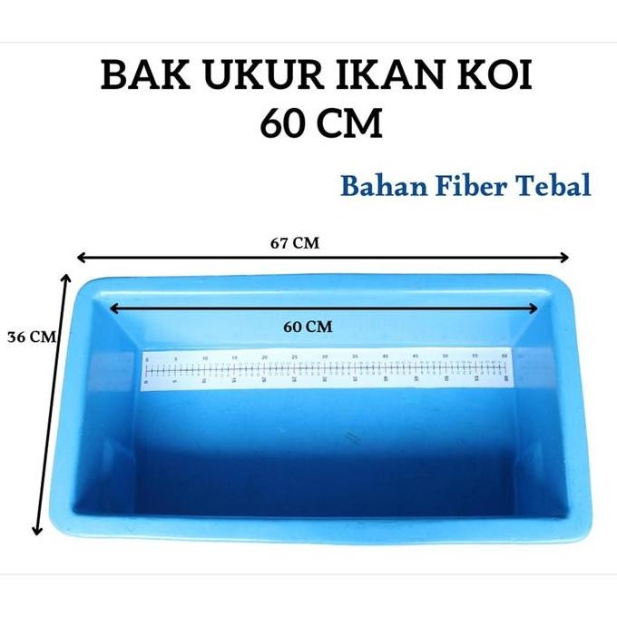BAK UKUR IKAN KOI 60 Cm Bak Ukur Bahan Fiber Tebal Default Default