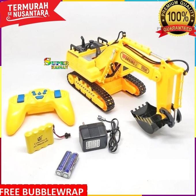 Mainan rc excavator remote control rc eskavator mobil bego beko remot
