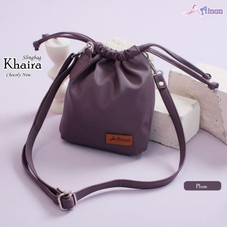 Termurah Ummi Hijab - Tas Selempang Serut Khaira By Ainun Bahan Chocoly Waterproof In-137