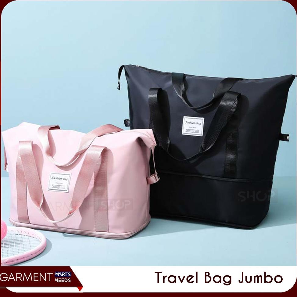 [Kecil Tas Travel Jinjing Besar Gym Travel Bag Jumbo Anti Air Waterproof Import Cocok Untuk Baju Pak