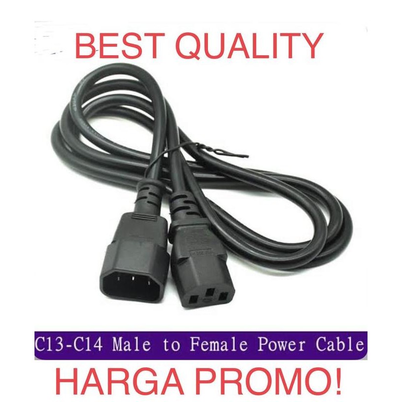 Kabel power cpu monitor C13 C14 SNI Sucofindo 5M 5 Meter Best Quality Murah