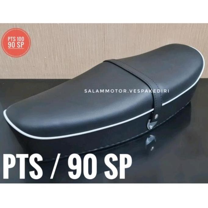 Jok panjang vespa Pts 100 Special 90 PIAGGIO lis putih Oscar