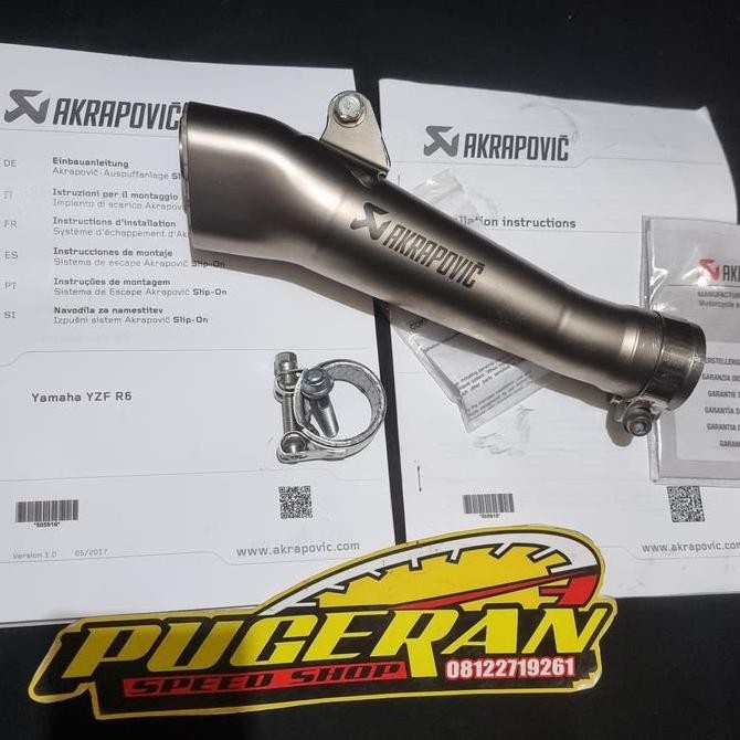 2nd AKRAPOVIC MEGAPHONE YAMAHA R6 SLIP ON LIKE NEW