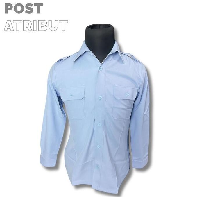 Kemeja Pdh Biru Muda/ Kemeja Pdh/ Kemeja Biru Muda/ Kemeja Lengan Panjang/ Kemeja Lengan Pendek/ Pos