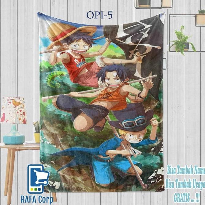 Selimut Custom Foto Karakter Anime One Piece Terbaru