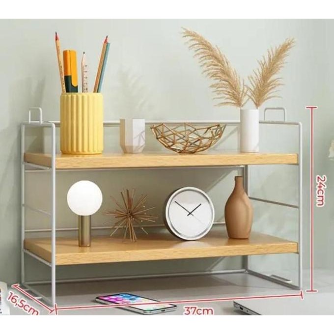 Wadah Tempat Bumbu Rak Bumbu Multifungsi Model Kayu Rak Kayu Estetik