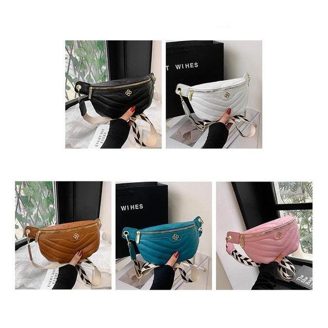 Tas selempang wanita import slingbag tas dada PU Leather