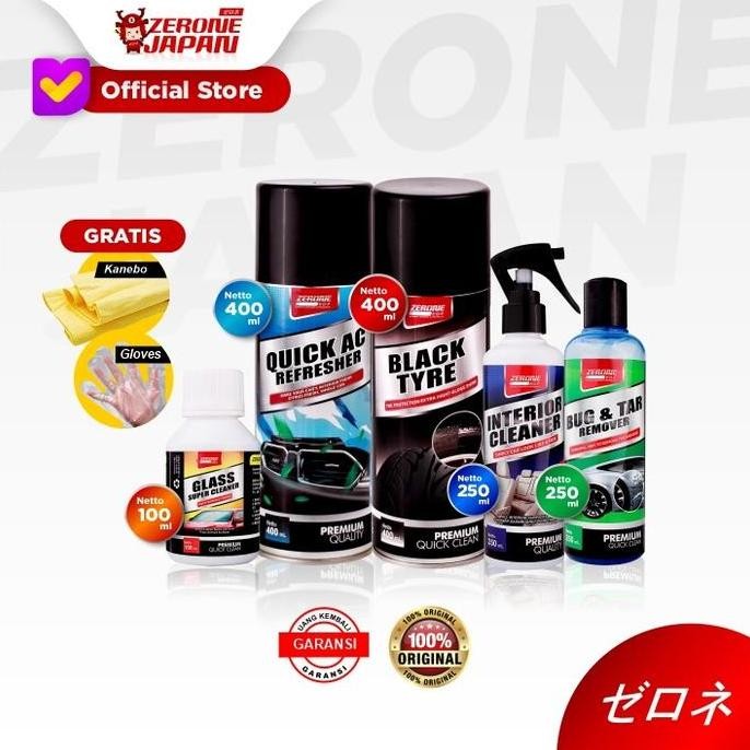 Zerone Paket Pembersih Mobil Quick AC Refresher Pembersih Jamur Kaca
