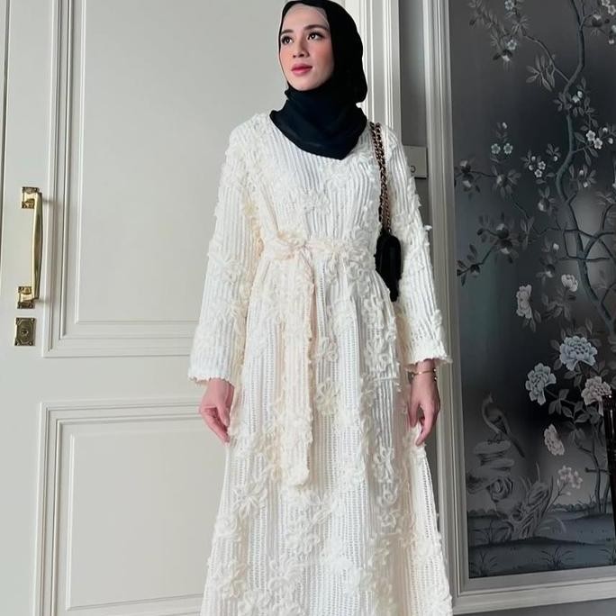 Gonegani Official - Maxi Dress Motif 3D Anthea Dress