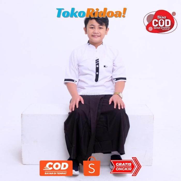 Ox04 Sarung anak laki laki sarung polos & karakter sarung instan hampers khitan Original
