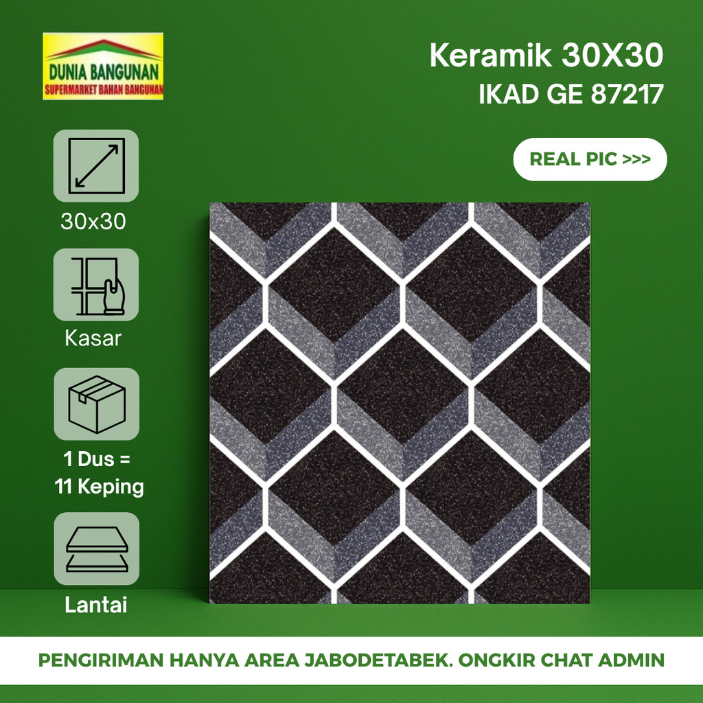 Keramik Lantai Kasar IKAD 30x30 KW2 87217 Keramik Lantai Kamar Mandi Garasi