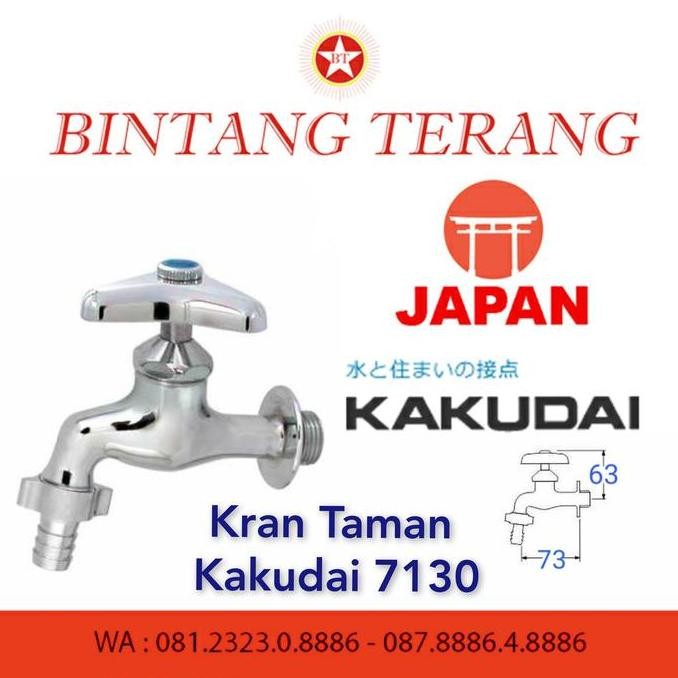 BEBAS ONGKIR - Kran Taman Kakudai 7130 L / Keran kebun Kakudai 7130 / Kran tembok