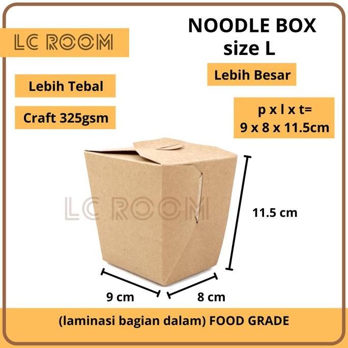 PAPER RICE BOX FOOD PAIL NOODLE BOX PAPER LUNCH BOX KRAFT KOTAK MIE