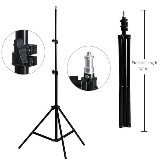 Tripod HP Panjang 2 Meter Stand Kamera Lampu Tripot Handphone 2.1M