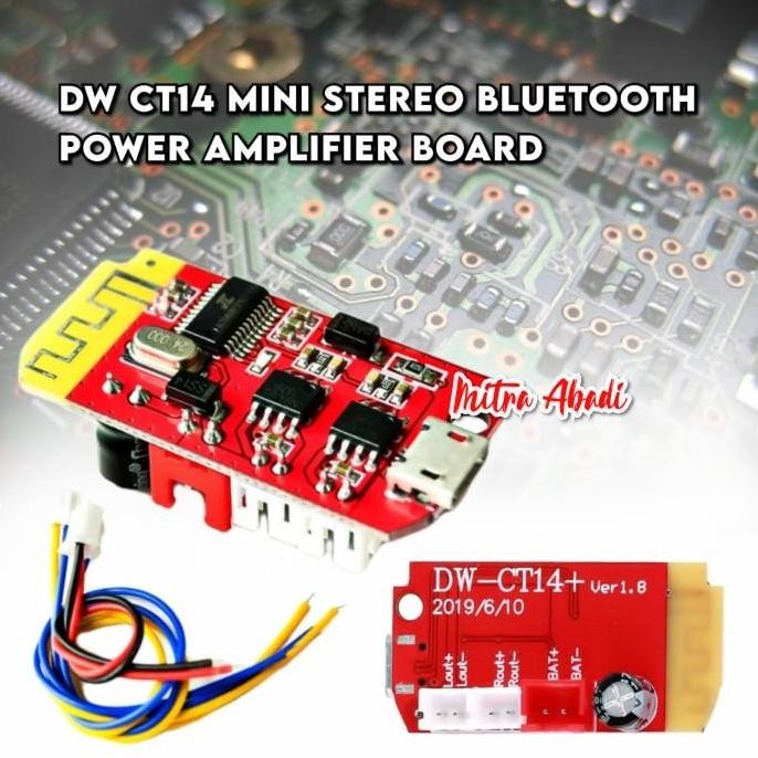 DW-CT14 Mini Stereo Bluetooth Power Amplifier Board