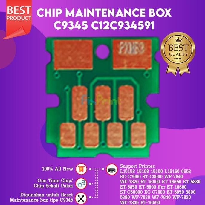 Resetter Maintenance Box C9345 Chip Reset Printer L15150 L15160