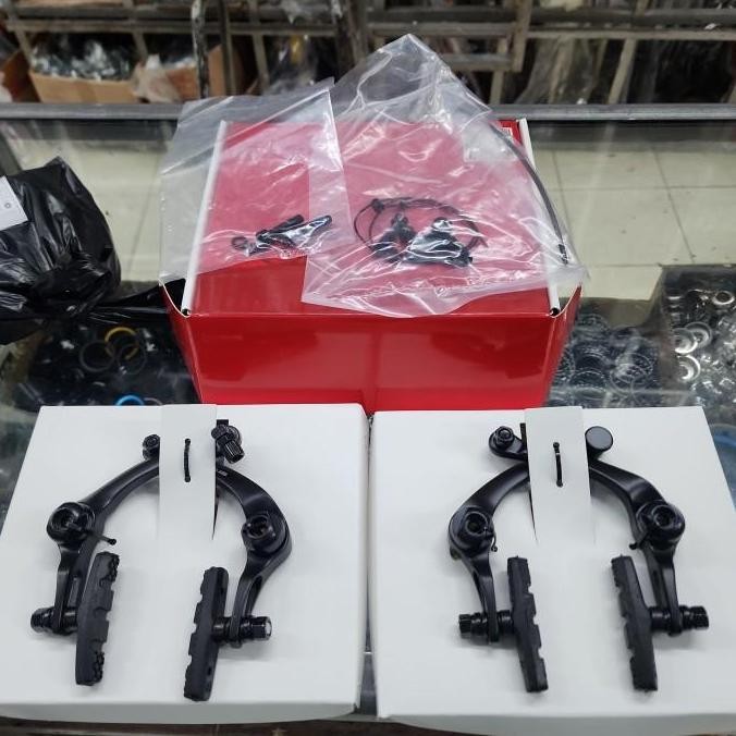 Rem U V Brake Silang BMX Cstar REM BMX RADIUS 934 Silang Hitam Caliper V Brake Silang
