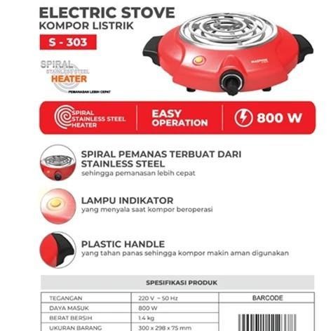 Kompor Listrik Maspion S 303