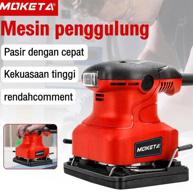 ENRIO- Mesin Amplas Kayu Listrik Motor Tembaga 360W Finishing Sander Amplas Kayu/Tembok/Dempul Dindi