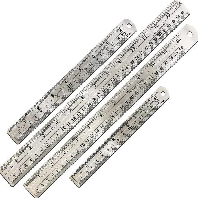 jhonxie- Penggaris Besi 100cm Tebal - Garisan Besi Serbaguna 30cm 50cm 100cm