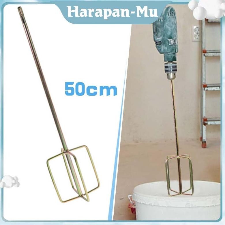 UGNDA 50cm Mata Bor Mixer Pengaduk Adonan / Pengaduk Adonan Stainless / Alat Aduk Cat